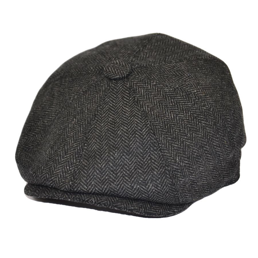 G&H Herringbone Newsboy Cap