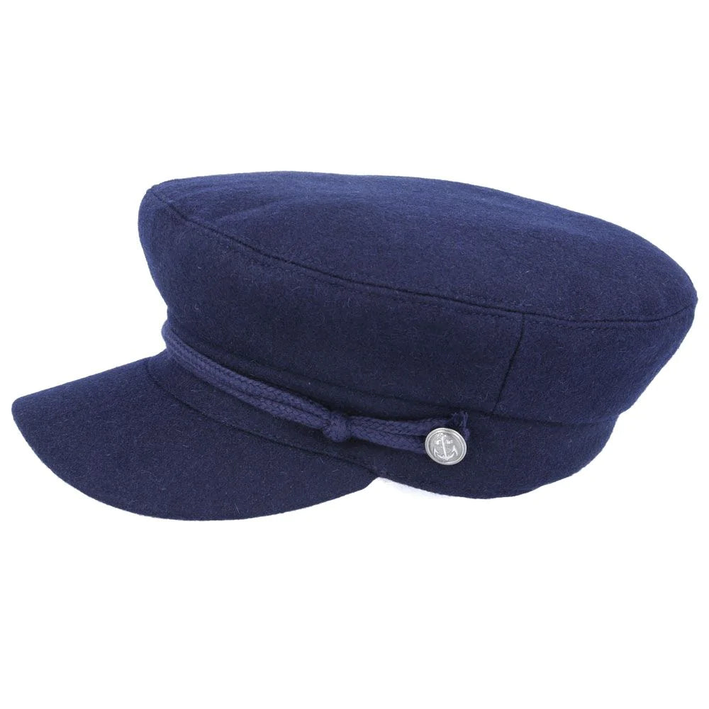 G&H Wool Felt Breton Fisherman Fiddler Cap