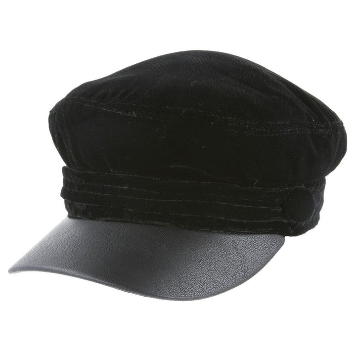 G&H Velvet Breton, Sailor, Fiddler, Cap With PU Peak