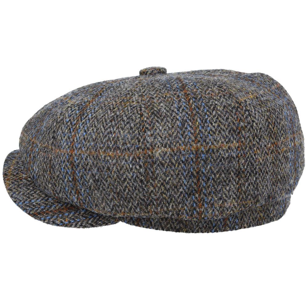 Gladwin Bond Harris Tweed Wool Newsboy Cap