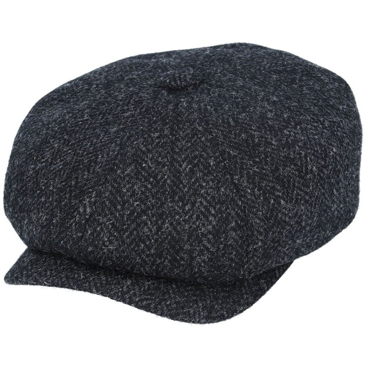 Bullantic - Premium GladwinBond Harris Tweed Wool Herringbone Newsboy Cap