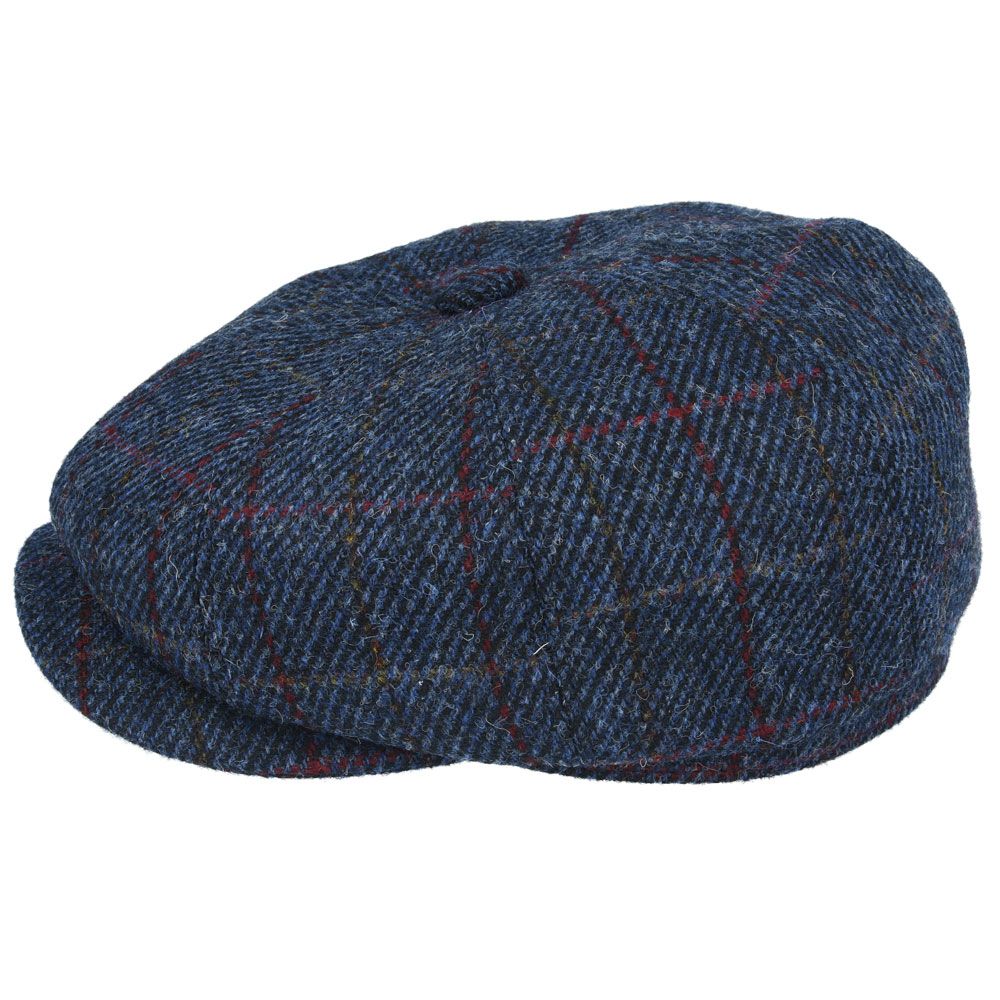 Gladwin Bond Harris Tweed Wool Newsboy Cap