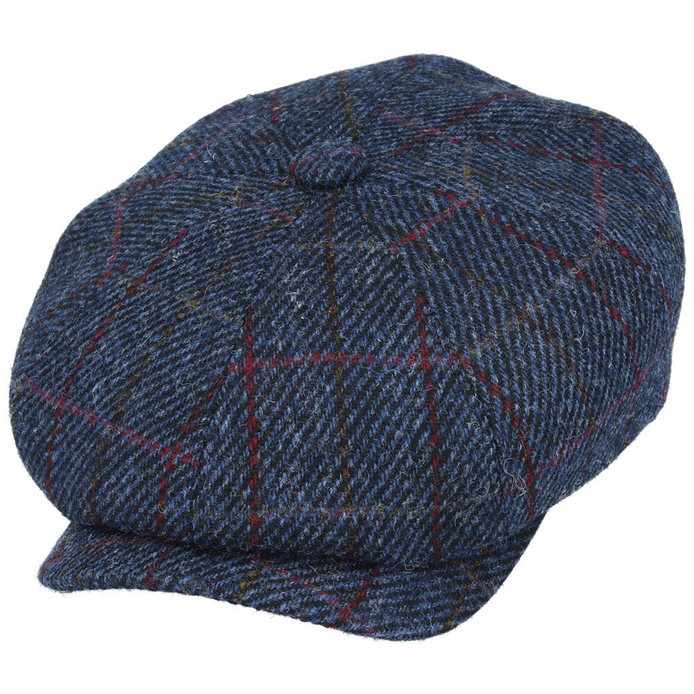 Gladwin Bond Harris Tweed Wool Newsboy Cap