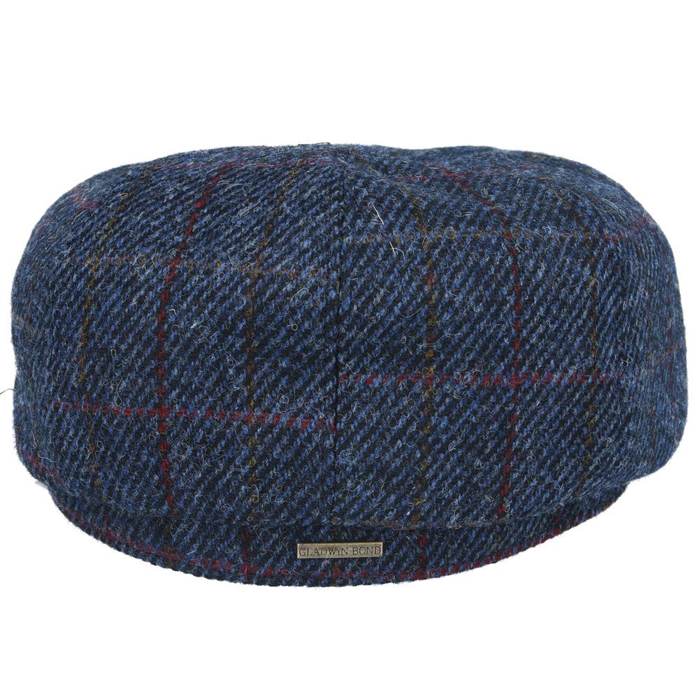 Gladwin Bond Harris Tweed Wool Newsboy Cap