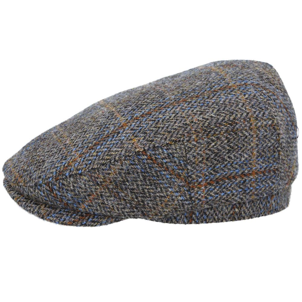 Gladwin Bond Harris Tweed Wool Flat Cap