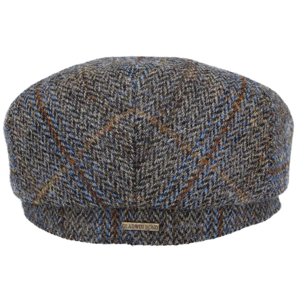 Gladwin Bond Harris Tweed Wool Flat Cap