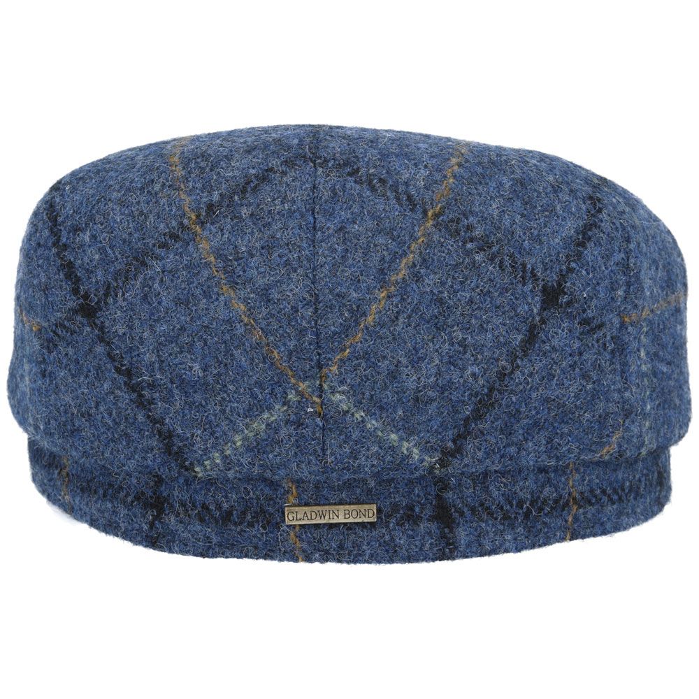 Gladwin Bond Harris Tweed Wool Flat Cap