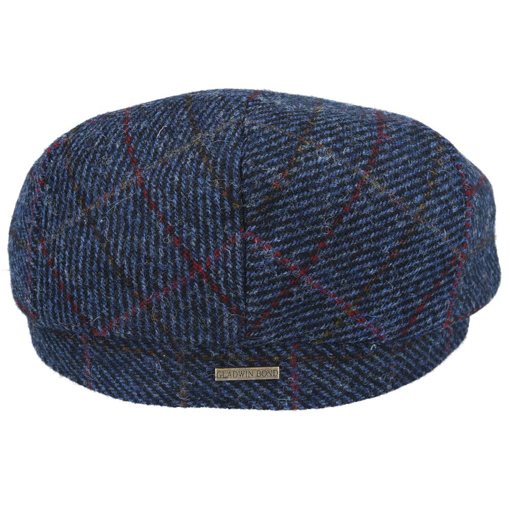 GladwinBond Harris Tweed Wool Flat Cap