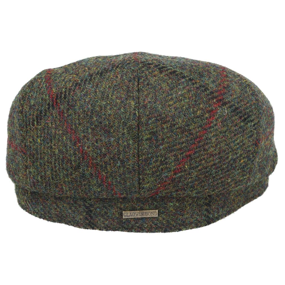 Gladwin Bond Harris Tweed Wool Flat Cap