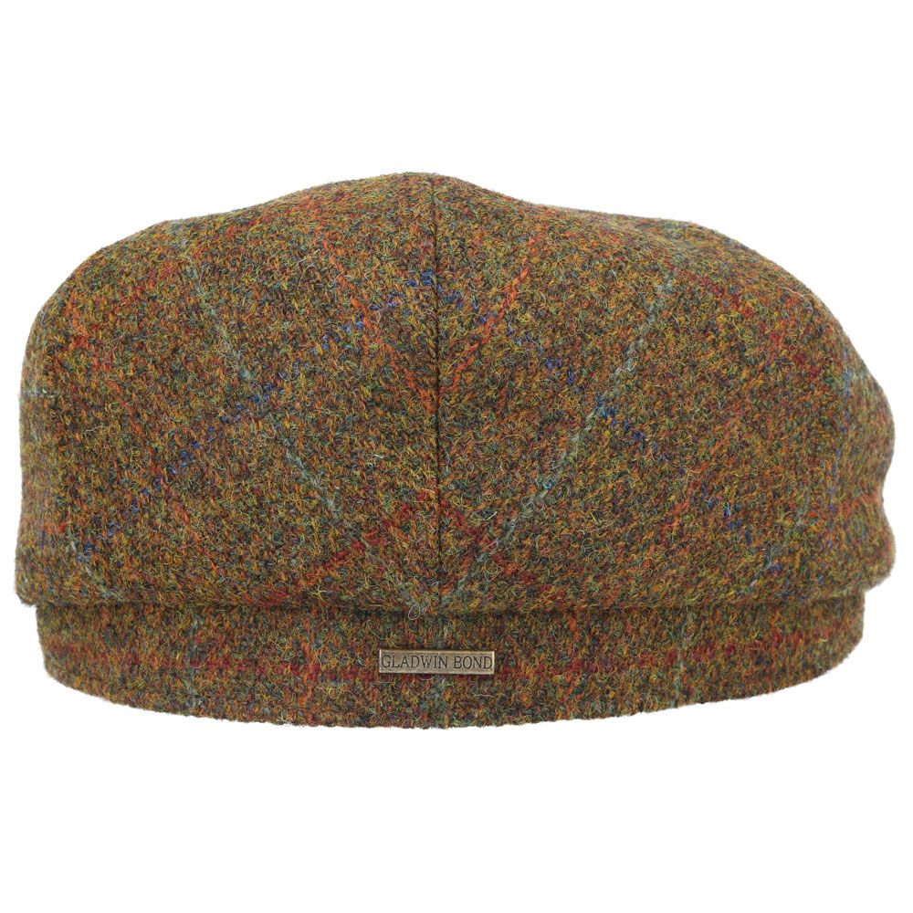 Gladwin Bond Harris Tweed Wool Flat Cap