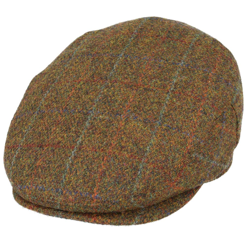 Gladwin Bond Harris Tweed Wool Flat Cap