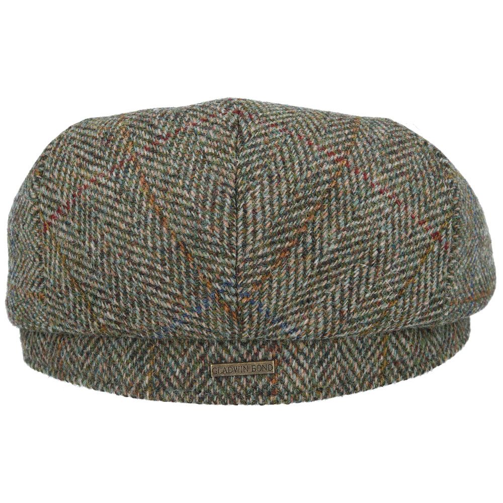 GladwinBond Harris Tweed Wool Flat Cap