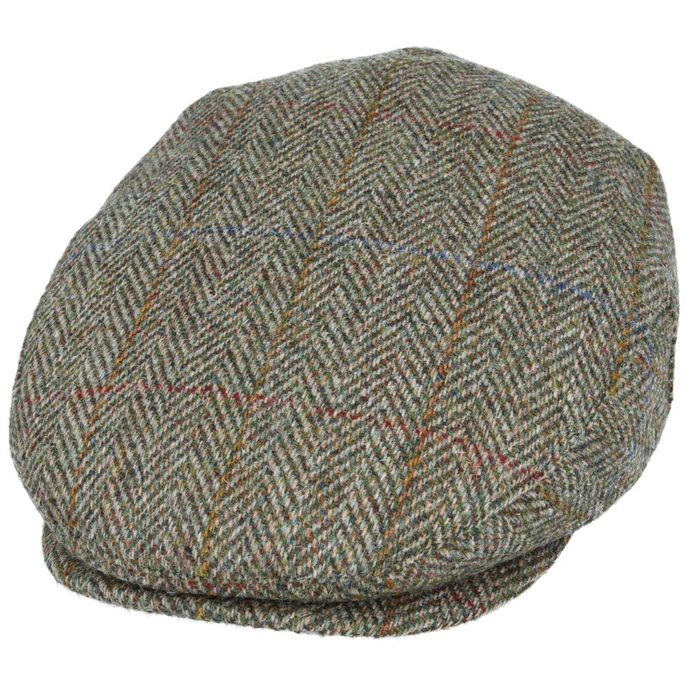 GladwinBond Harris Tweed Wool Flat Cap