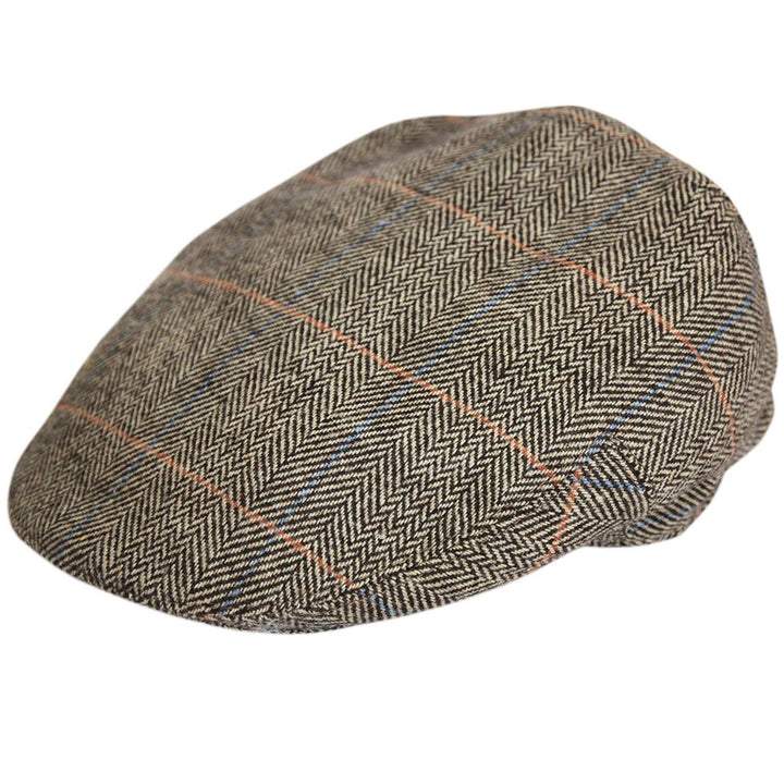 G&H Check Herringbone Flat Cap