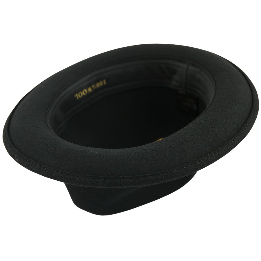 Maz Crushable C-Crown Trilby Hat, Black