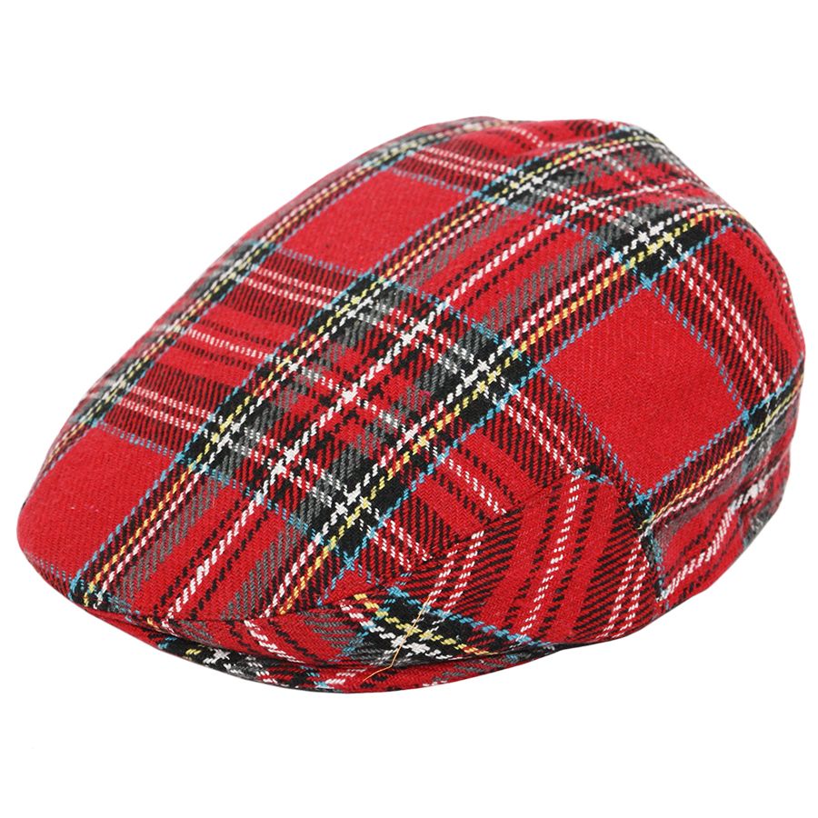 G&H Scottish Tartan Flat Cap
