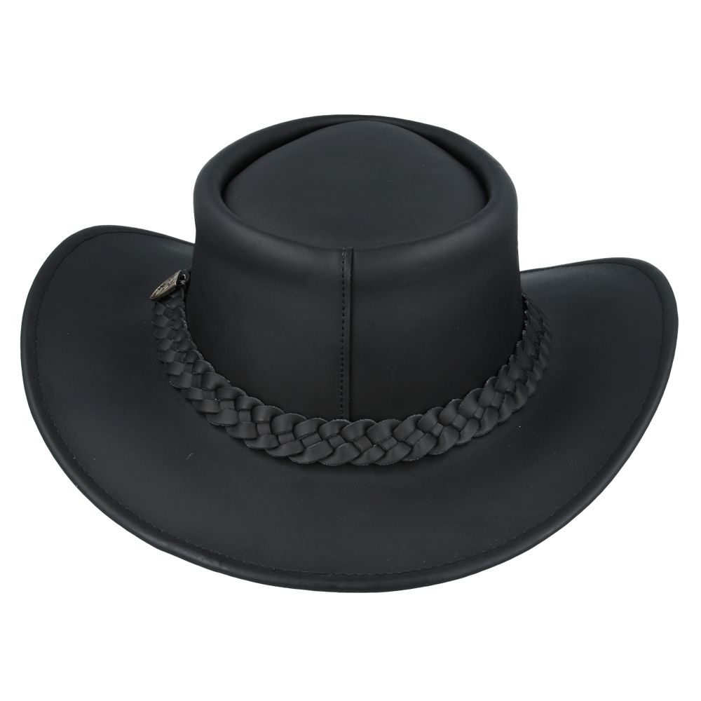Bullantic - Real Leather Gladwin Bond Australian Style Buffalo Cowboy Hat