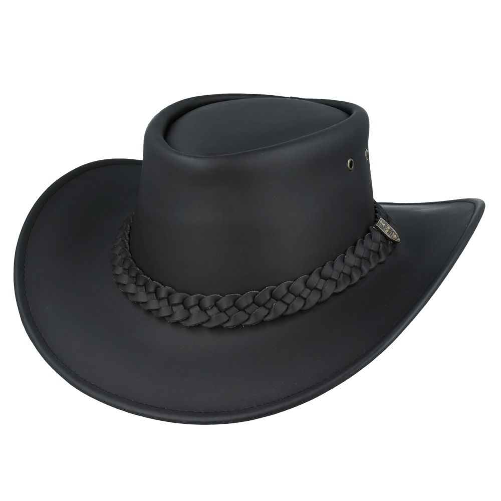 Bullantic - Real Leather Gladwin Bond Australian Style Buffalo Cowboy Hat