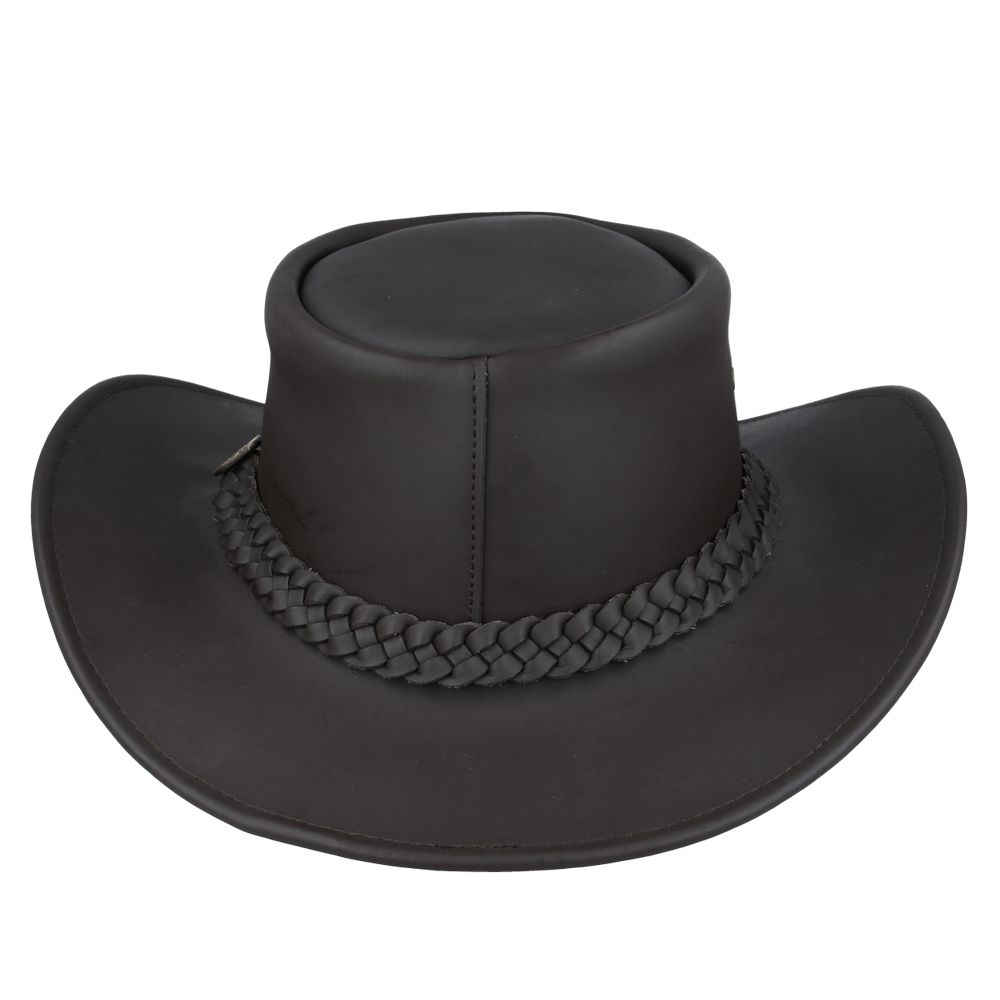 Bullantic - Real Leather Gladwin Bond Australian Style Buffalo Cowboy Hat
