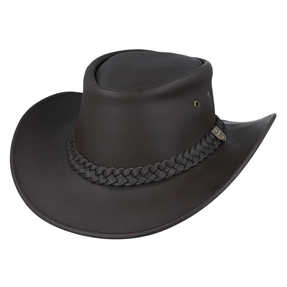 Bullantic - Real Leather Gladwin Bond Australian Style Buffalo Cowboy Hat