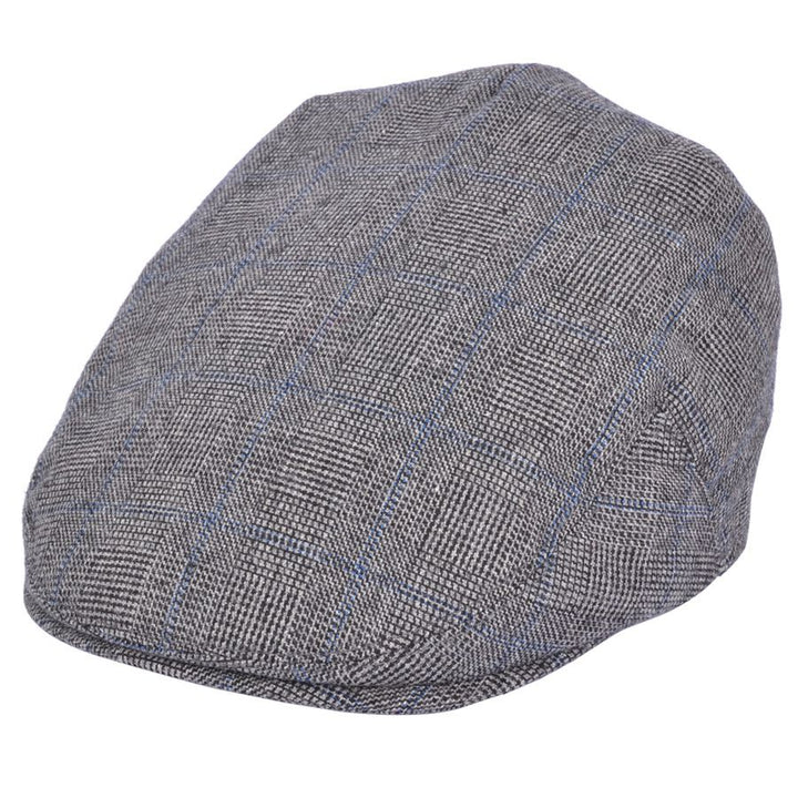 G&H Check Tweed Flat Cap