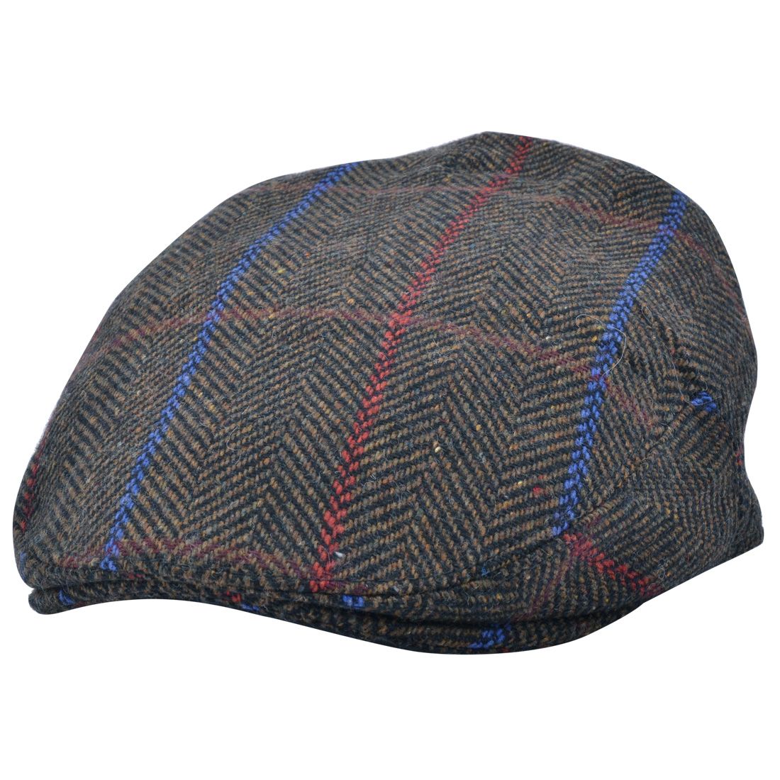 G&H Check Herringbone Flat Cap