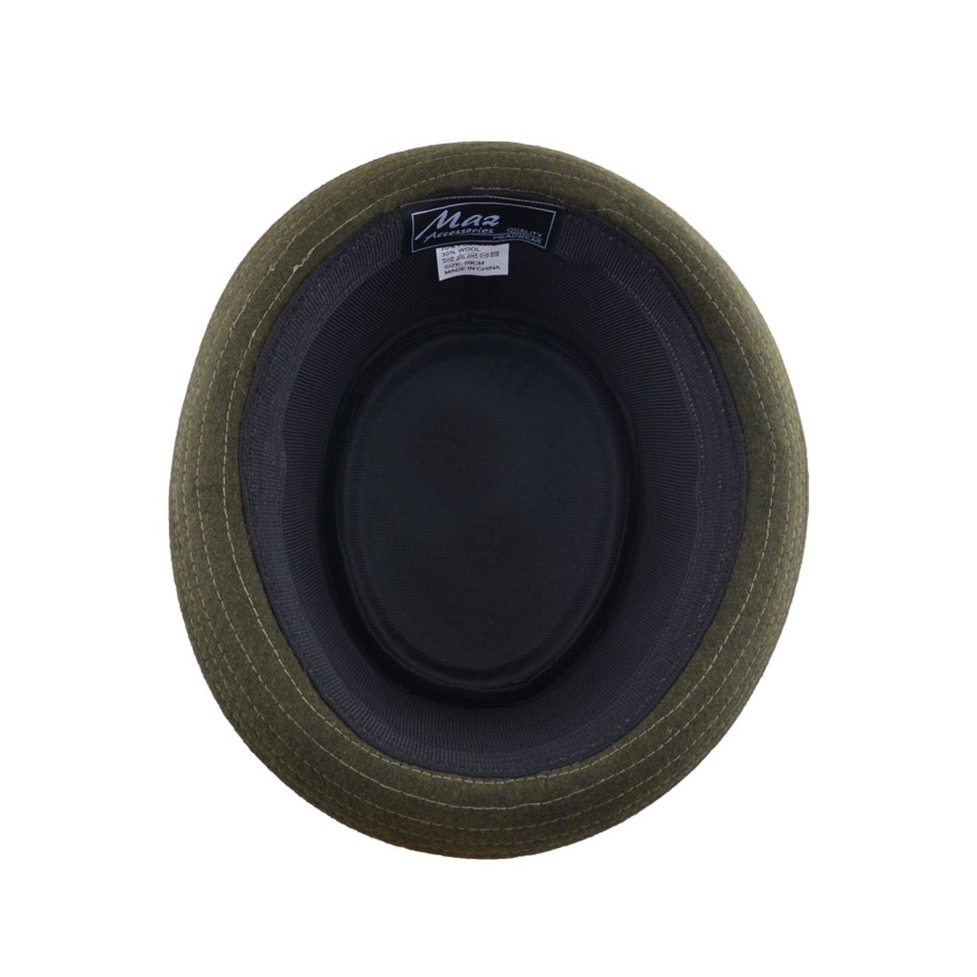 Maz Wool Pork Pie Hat, Green