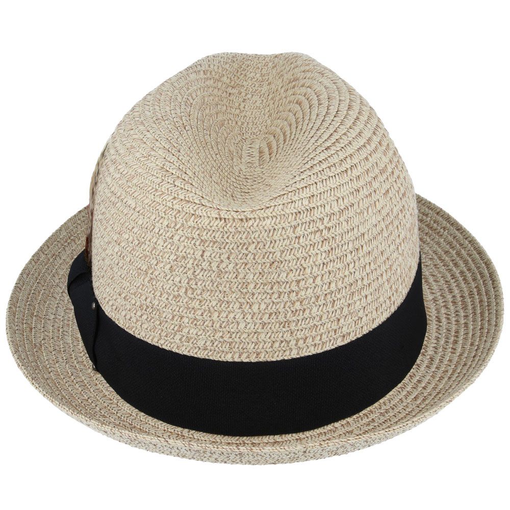 Bullantic Maz Summer Straw C-Crown Fedora Hat