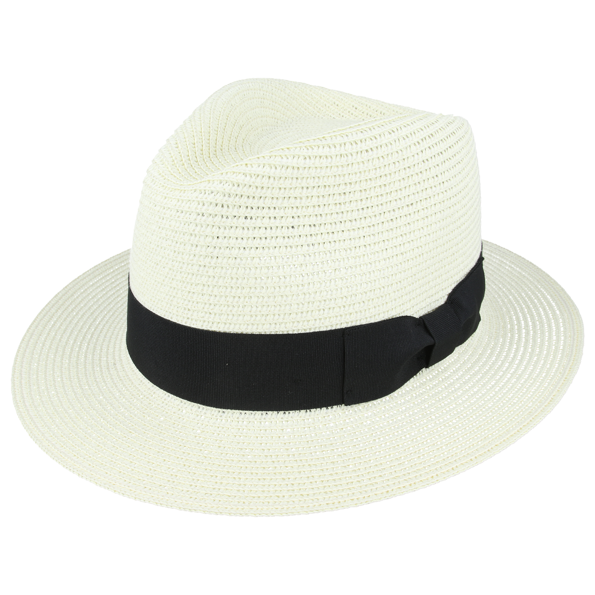 Bullantic Maz Straw Fedora Hat With Band