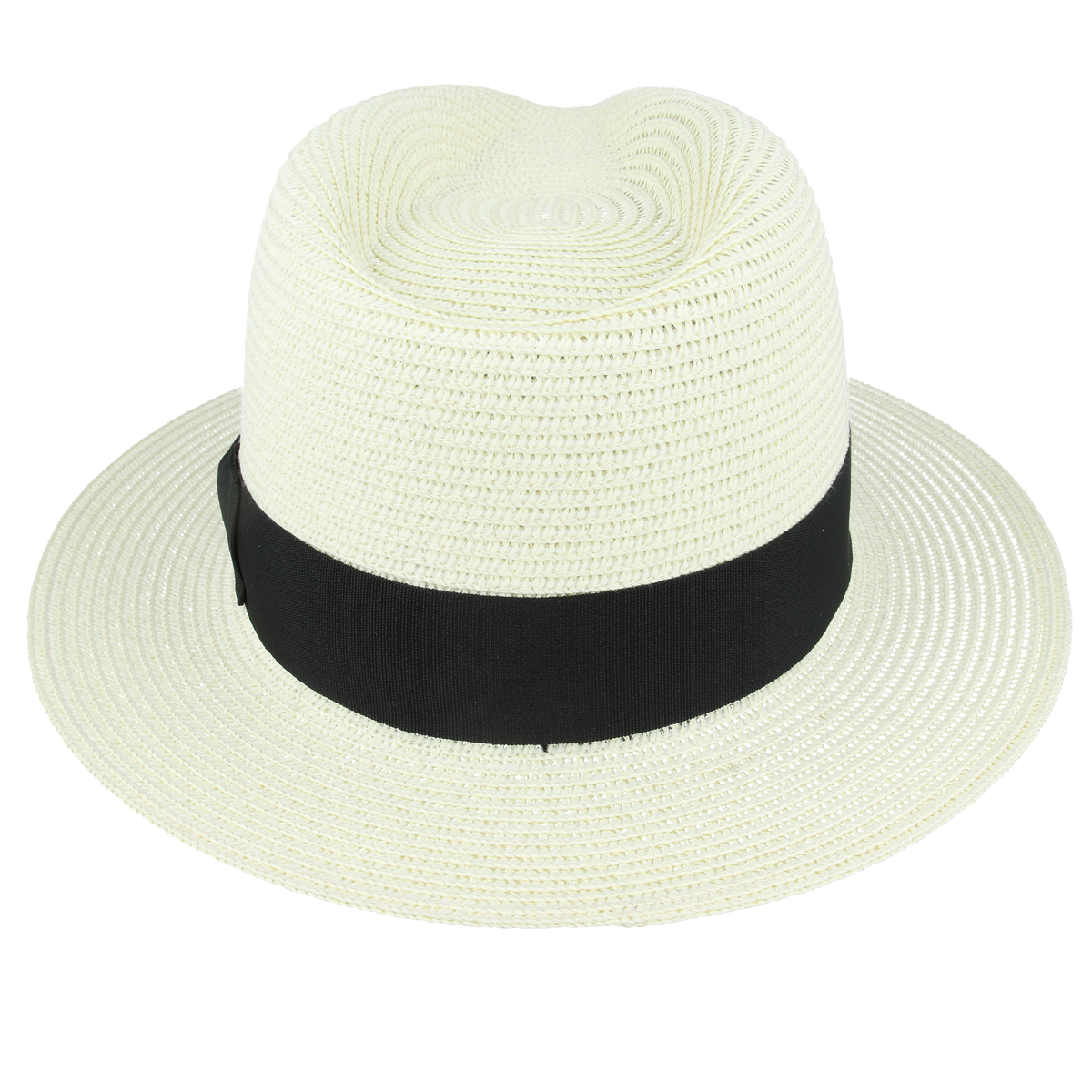Bullantic Maz Straw Fedora Hat With Band
