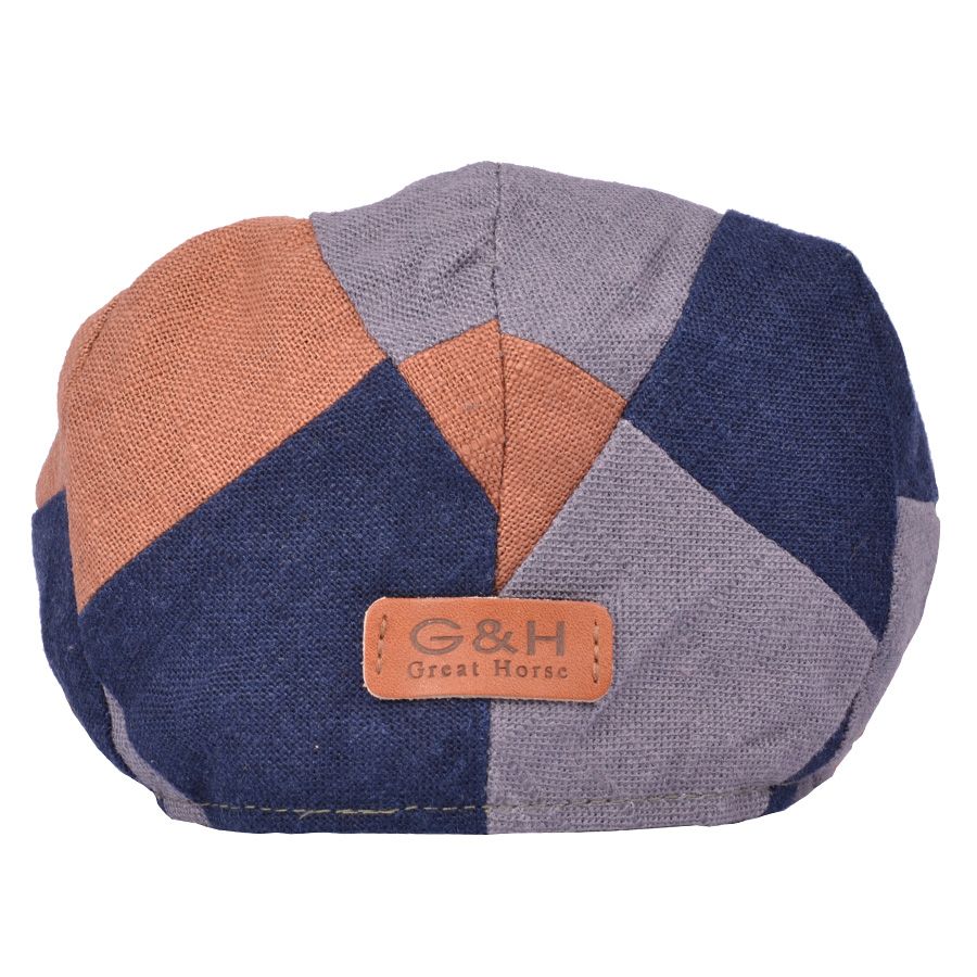 G&H Linen Patch Flat Cap