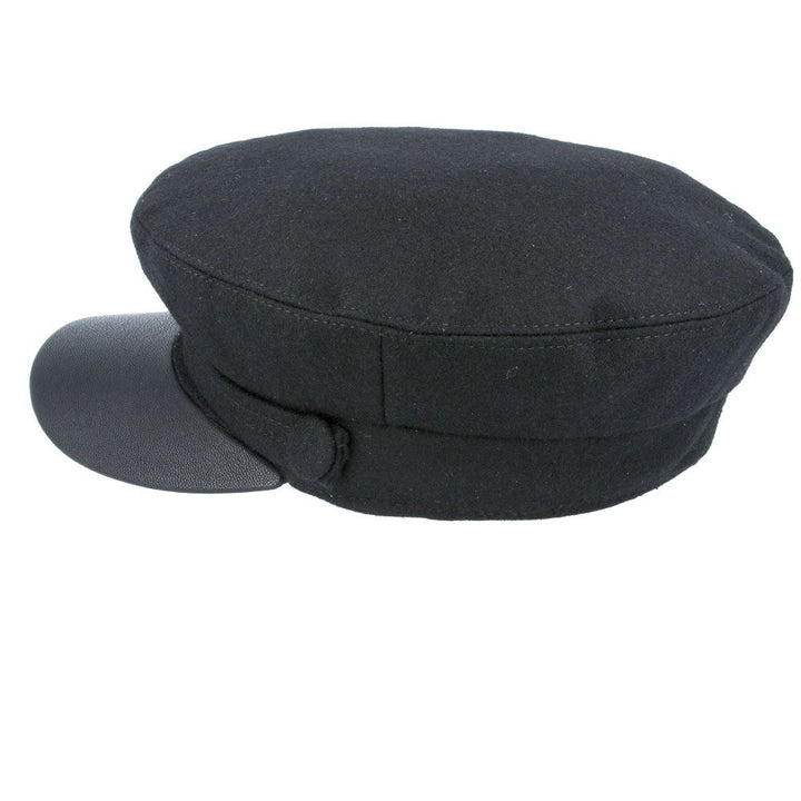 G&H Wool Breton, Sailor, Fiddler, Cap With PU Peak