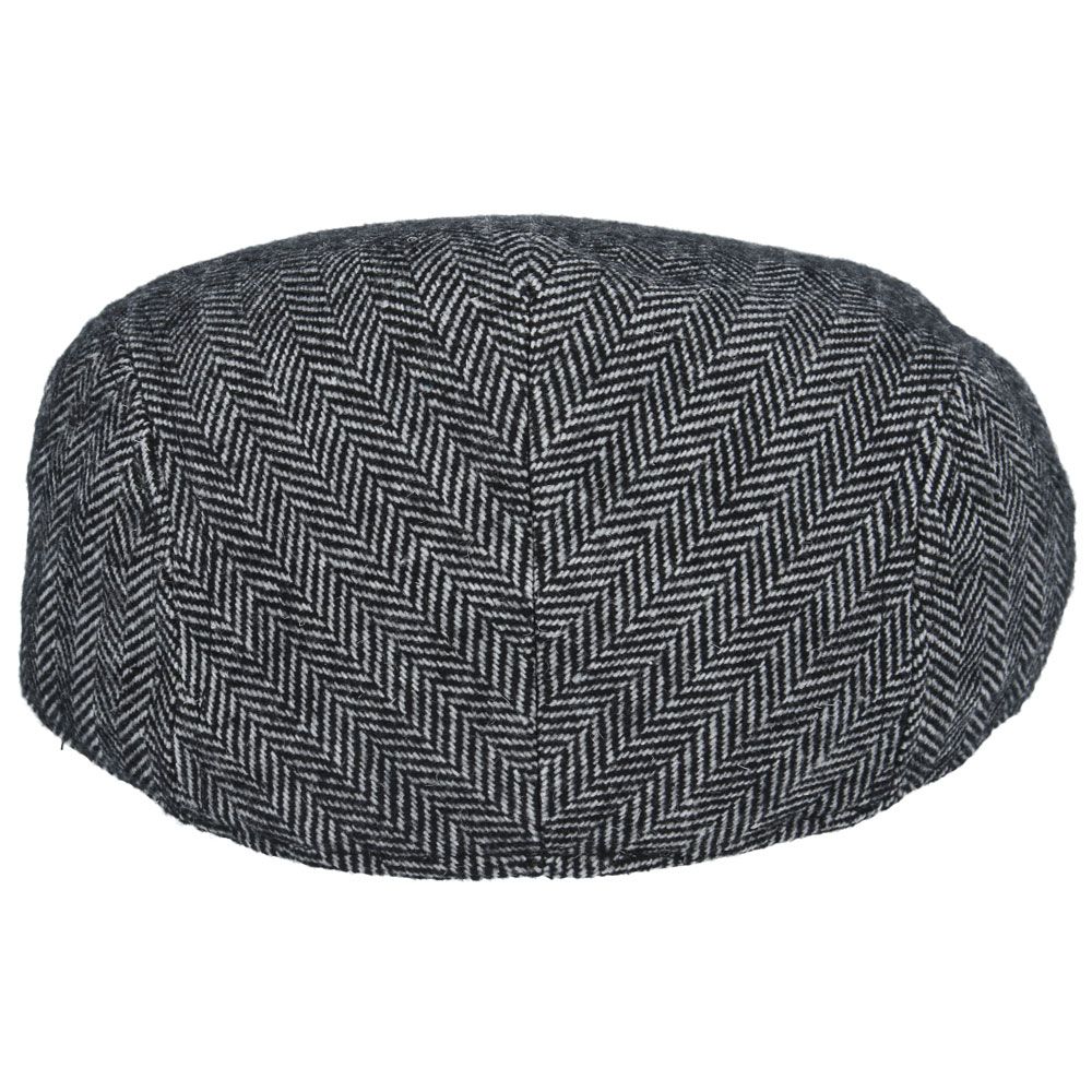 Maz Country Tweed Herringbone Flat Cap
