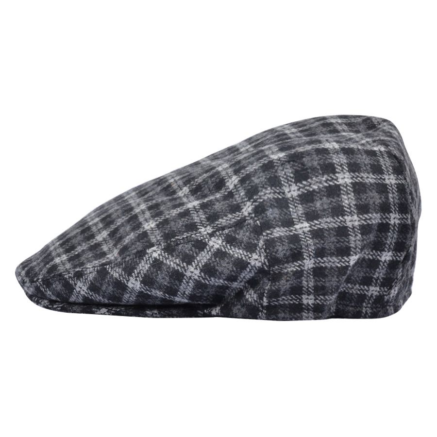 Maz Tweed Check Flat Cap